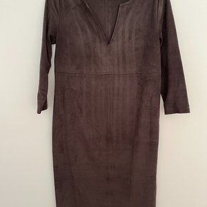 Maternity: Faux-suede dress